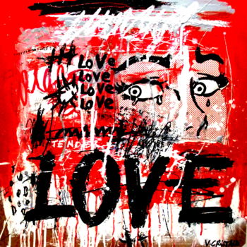 Peinture intitulée "LOVE AFFAIR" par Vero Cristalli, Œuvre d'art originale, Huile