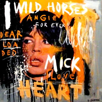 Painting titled "MICK" by Vero Cristalli, Original Artwork, Oil