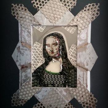 「Mona Lisa」というタイトルの彫刻 Vérôneによって, オリジナルのアートワーク, 樹脂