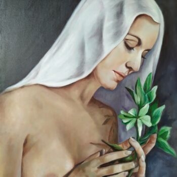 Painting titled "A midsummer night's…" by Veronica Ciccarese, Original Artwork, Oil