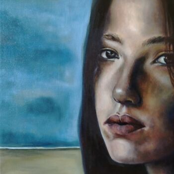 Painting titled "The sound of silence" by Veronica Ciccarese, Original Artwork, Oil