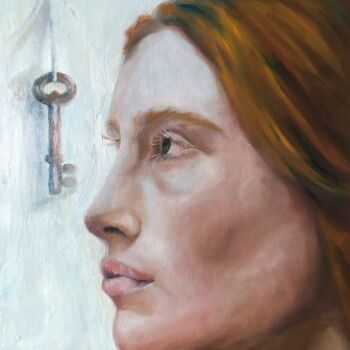 Malarstwo zatytułowany „The key” autorstwa Veronica Ciccarese, Oryginalna praca, Olej