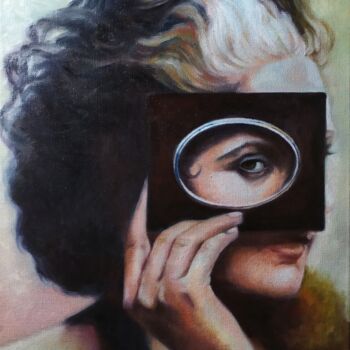 Peinture intitulée "Nascondersi o rivel…" par Veronica Ciccarese, Œuvre d'art originale, Huile