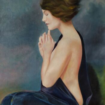 Картина под названием "LIKE A BREATH OF WI…" - Veronica Ciccarese, Подлинное произведение искусства, Масло