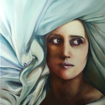 Painting titled "Fleeting" by Veronica Ciccarese, Original Artwork, Oil