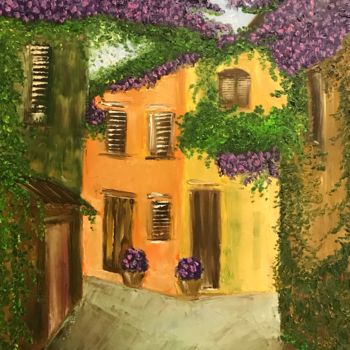 Painting titled "The fragrance of Pr…" by Veronica Nicholskaya, Original Artwork, Oil