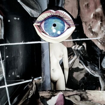Collages titulada "mirame" por Verónica Risalde, Obra de arte original, Impresión digital