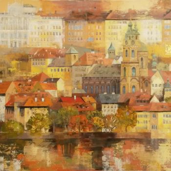 Peinture intitulée "The Prague" par Veronika Benoni, Œuvre d'art originale, Acrylique