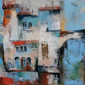 Painting titled "Venice" by Veronika Benoni, Original Artwork, Acrylic