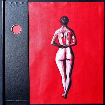 Painting titled "NUDE IV" by Veronika Posta, Original Artwork, Acrylic