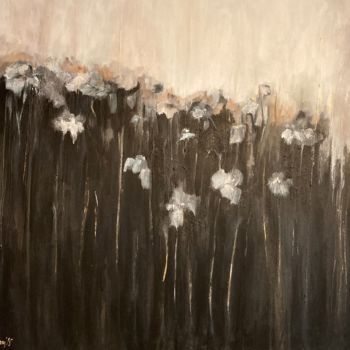 Peinture intitulée "Les âmes fleurs" par Veronique Azam, Œuvre d'art originale, Acrylique