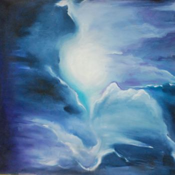 Malerei mit dem Titel "lumiere-emergeante-…" von Soham, Original-Kunstwerk, Öl