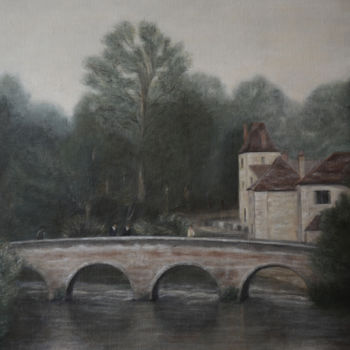 Malarstwo zatytułowany „Le pont d'Arbois” autorstwa Véronique Bonamy, Oryginalna praca, Olej