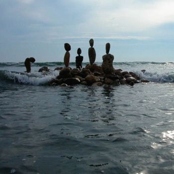 Fotografia zatytułowany „Et la mer les empor…” autorstwa Véronique Brill, Oryginalna praca