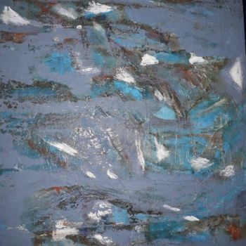 Painting titled "Fond de mer" by Veronique Charpail, Original Artwork, Acrylic