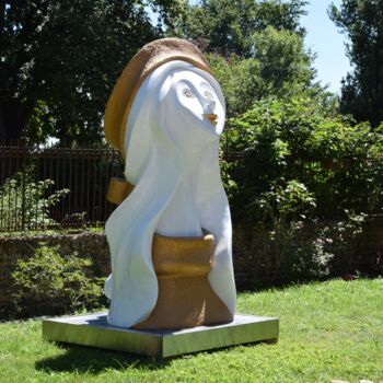 Sculpture intitulée "Faustine la rêveuse…" par Véronique Clanet, Œuvre d'art originale