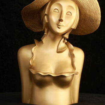 Sculpture intitulée "Claudia 2/8" par Véronique Clanet, Œuvre d'art originale, Résine