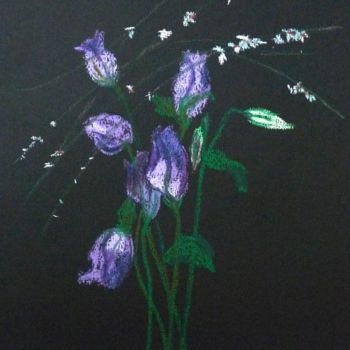 Картина под названием "Bouquet" - Véronique Crombé, Подлинное произведение искусства