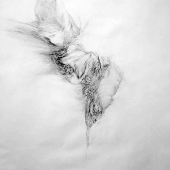 Dessin intitulée "ondine" par Véronique Ducreux, Œuvre d'art originale, Crayon