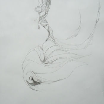 Dessin intitulée "NATURE PRESQUE MORTE" par Véronique Ducreux, Œuvre d'art originale, Crayon