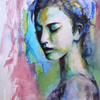 Pintura titulada "Ming" por Véronique Emmanuelle Bernard, Obra de arte original, Tinta