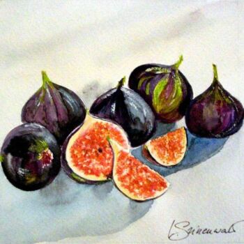 Painting titled "figues" by Véronique Grinenwald, Original Artwork