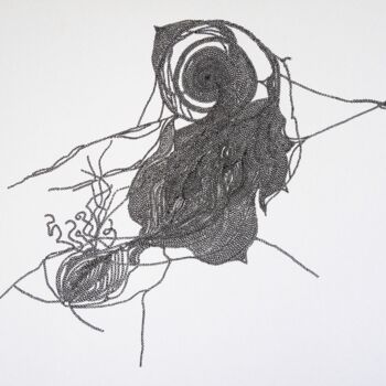 제목이 "Orgasme"인 그림 Véronique Grinenwald로, 원작, 잉크