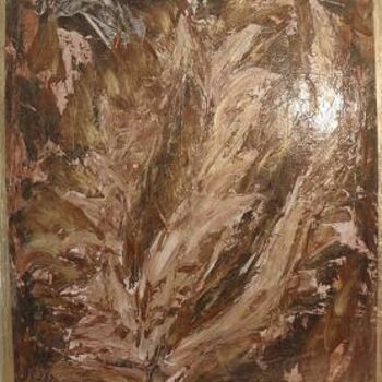 Painting titled "Emergence" by Véronique Keraudy, Original Artwork, Acrylic Mounted on Wood Stretcher frame