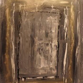 Painting titled "Le miroir" by Véronique Keraudy, Original Artwork, Acrylic Mounted on Wood Stretcher frame