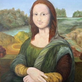 Painting titled "Mona Veronica" by Véronique Lachenal, Original Artwork, Acrylic