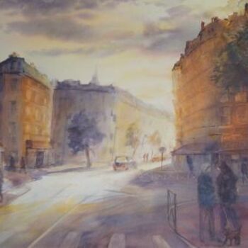 Peinture intitulée "Paris" par Véronique Le Forestier, Œuvre d'art originale
