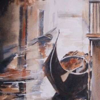绘画 标题为“Venise, petit canal” 由Véronique Le Forestier, 原创艺术品