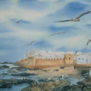 Peinture intitulée "Essaouira" par Véronique Le Forestier, Œuvre d'art originale
