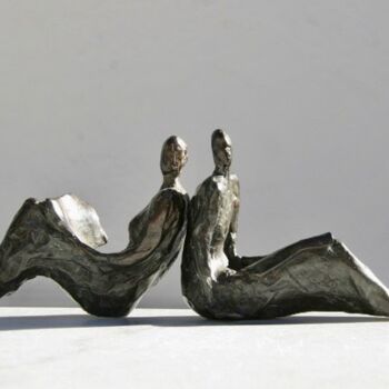 Escultura titulada "Dos à deux" por Veronique Lonchamp, Obra de arte original, Bronce