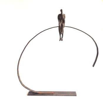 Escultura titulada "Alone" por Veronique Lonchamp, Obra de arte original, Bronce