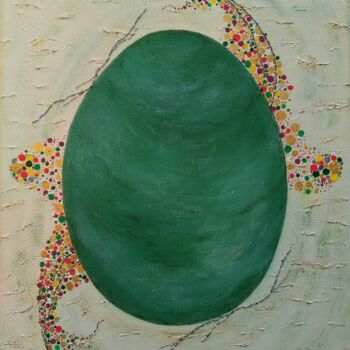 Pittura intitolato "jade.jpg" da Veronique Menard, Opera d'arte originale, Acrilico