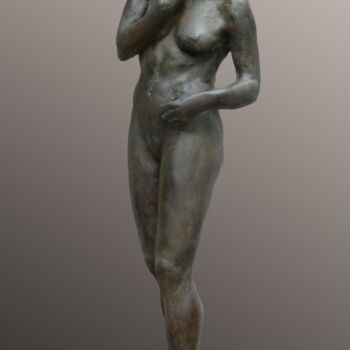 Γλυπτική με τίτλο "Mélancolie" από Pico Sculpteur, Αυθεντικά έργα τέχνης, Ρητίνη