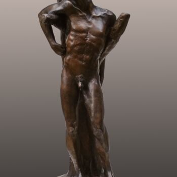 Sculpture titled "Saint-Sébastien" by Pico Sculpteur, Original Artwork, Bronze