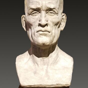 Rzeźba zatytułowany „Vieil Homme” autorstwa Pico Sculpteur, Oryginalna praca, Żywica
