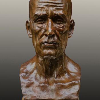 Scultura intitolato "Vieil Homme II" da Pico Sculpteur, Opera d'arte originale, Bronzo