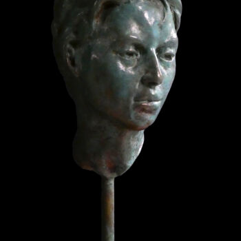 Scultura intitolato "La rêveuse" da Pico Sculpteur, Opera d'arte originale, Bronzo