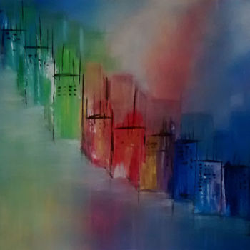 绘画 标题为“technicolor” 由Véronique Pons, 原创艺术品, 丙烯