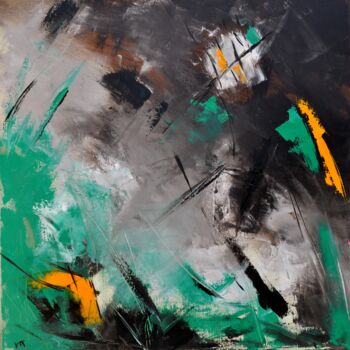 Peinture intitulée "abstract v66217031" par Véronique Radelet, Œuvre d'art originale, Huile