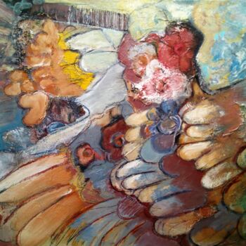 Painting titled "or'ange" by Véronique Soitel, Original Artwork