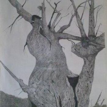 Sculpture titled "l'arbre à l'enfant" by Véronique Bellot, Original Artwork