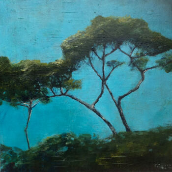 제목이 "N°9"인 미술작품 Véronique Fièvre로, 원작, 아크릴 나무 들것 프레임에 장착됨