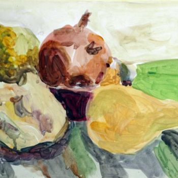 Painting titled "Fruité" by Véronique Kaplan, Original Artwork