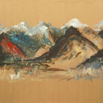 Peinture intitulée "Cette Montagne" par Véronique Kaplan, Œuvre d'art originale
