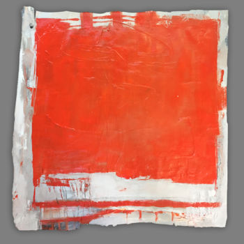Pintura intitulada "orange toujours.jpg" por Miet, Obras de arte originais, Acrílico