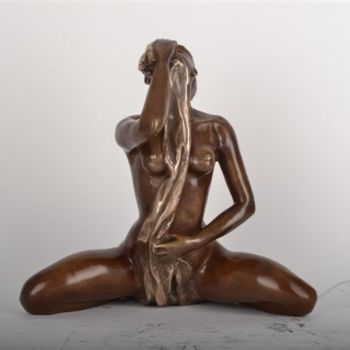 Sculpture intitulée "Volupté" par Véronique Richard, Œuvre d'art originale, Bronze